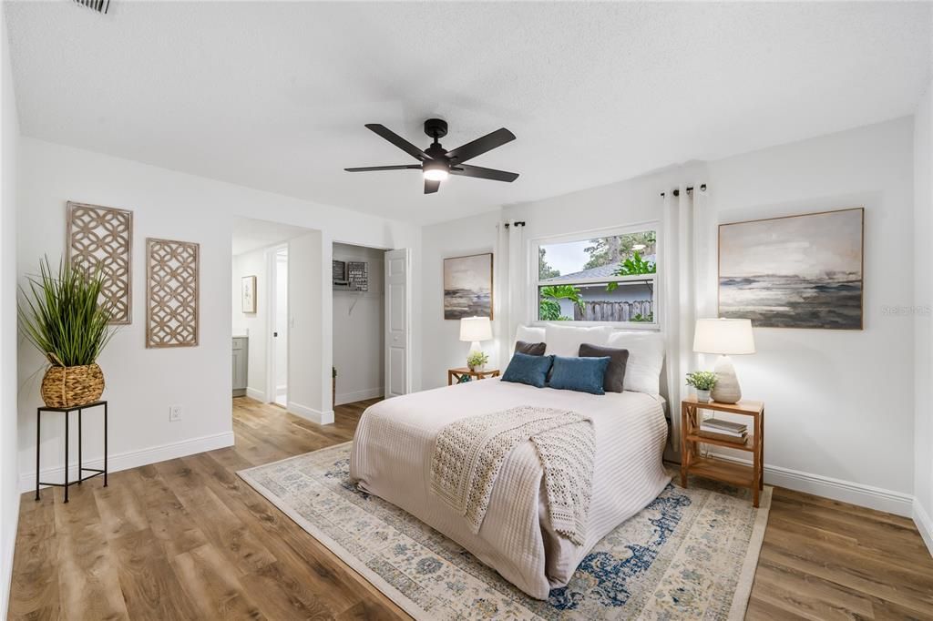 Bedroom, Interior, Wood Texture Flooring