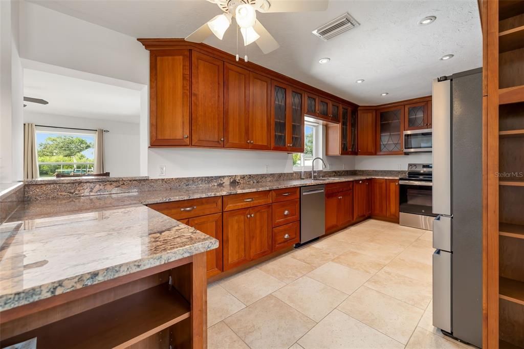 Interior, Kitchen, Recessed Lighting, Stainless Steel Appliances