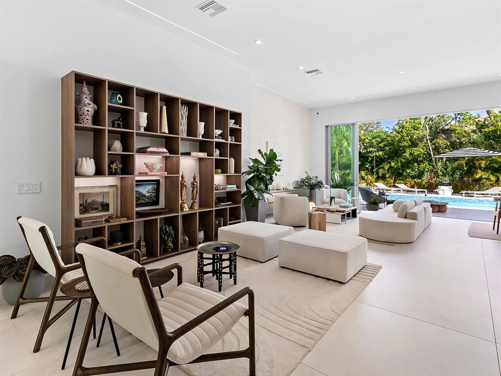 Interior, Living room, Recessed Lighting