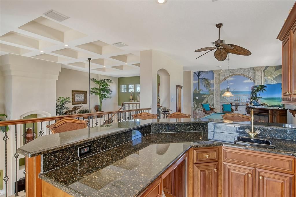 Dining room, Interior, Kitchen, Pendant Lights, Recessed Lighting, Water