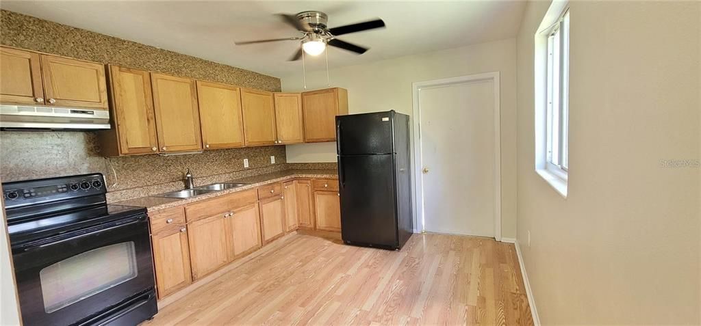 Interior, Kitchen, Wood Texture Flooring
