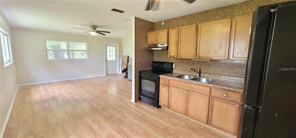 Interior, Kitchen, Wood Texture Flooring