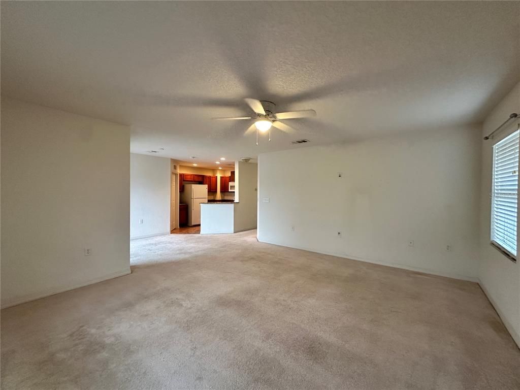 Empty room, Interior, Kitchen, Recessed Lighting