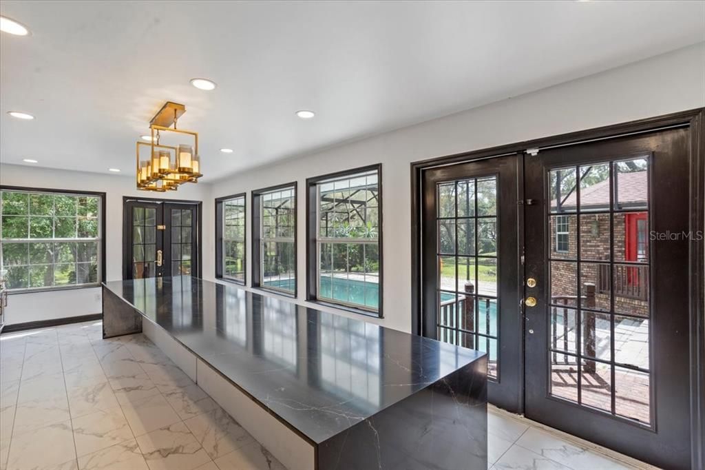 Interior, Marble, Recessed Lighting