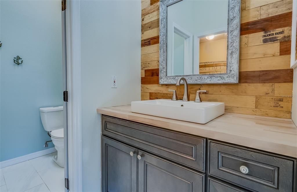 Bathroom, Interior, Wooden Walls