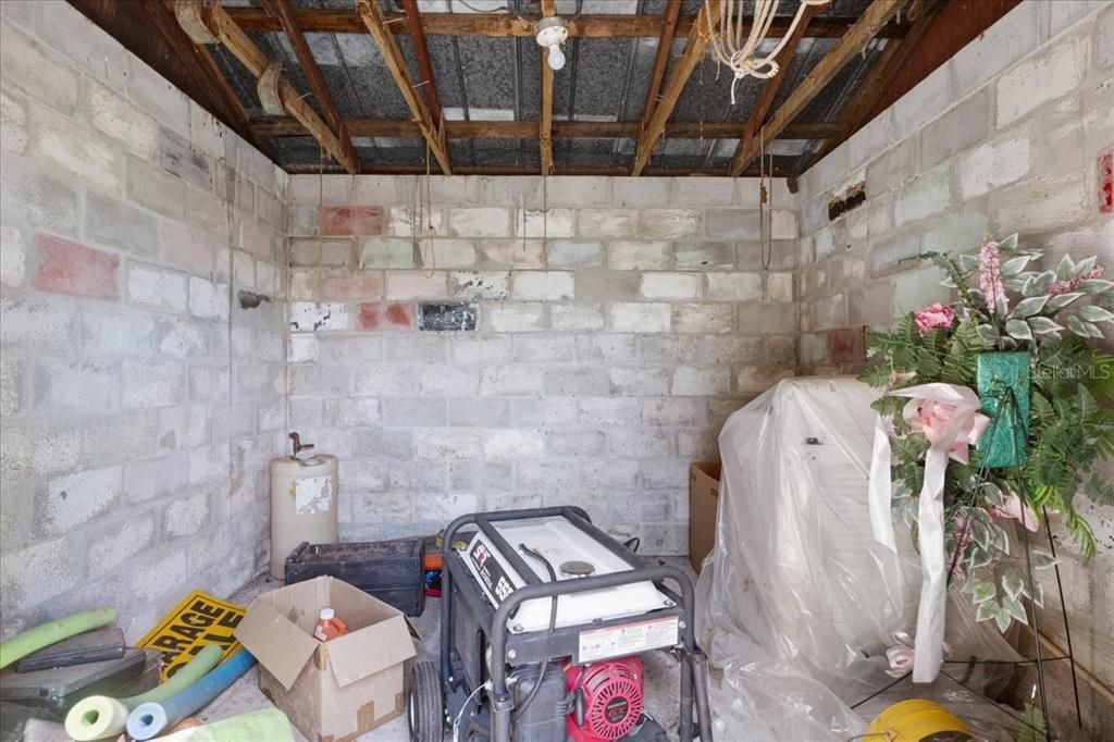 Interior, Stone Walls, Washer