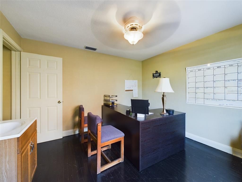 Home Office, Interior, Wood Texture Flooring