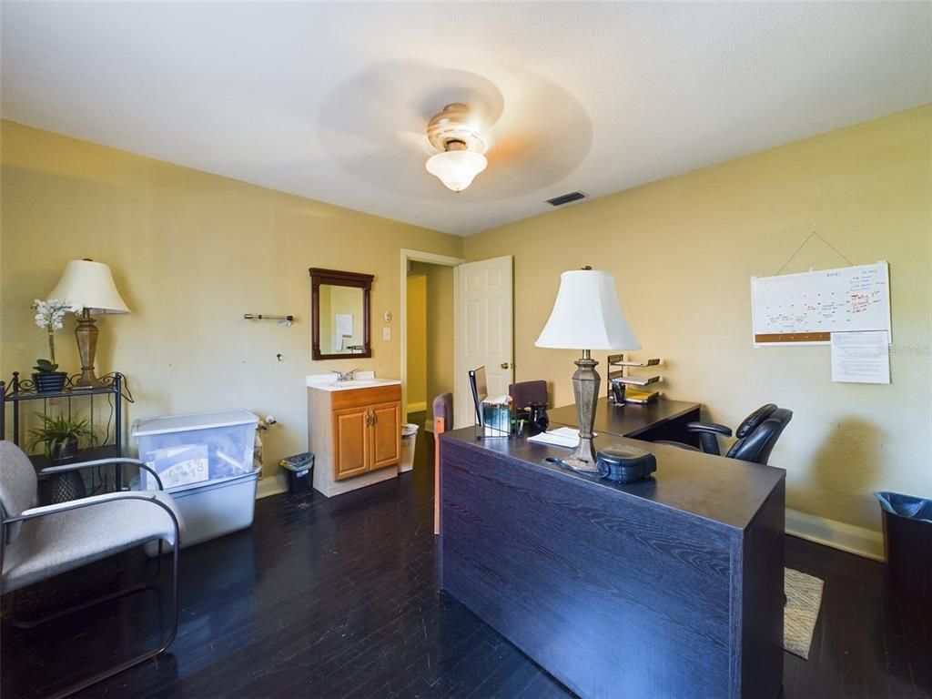 Home Office, Interior, Wood Texture Flooring