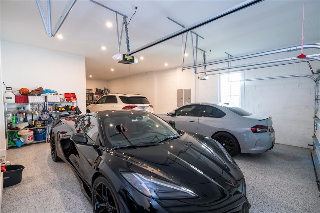 Garage, Interior, Recessed Lighting