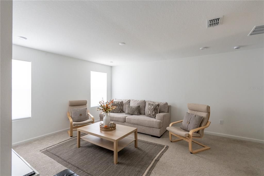 Interior, Living room, Recessed Lighting