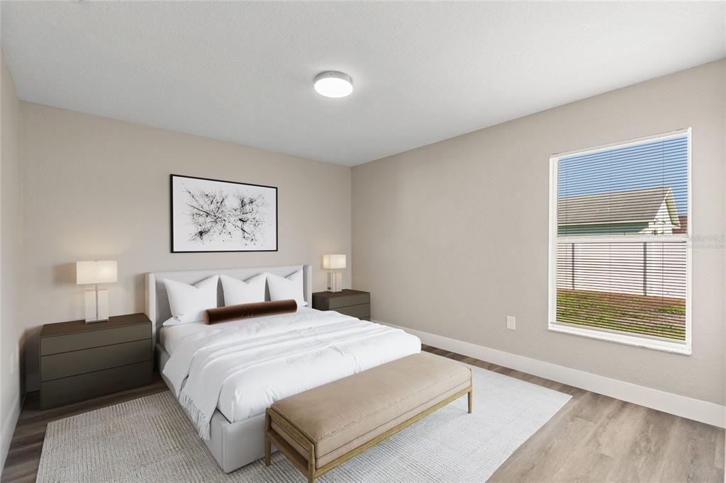 Bedroom, Interior, Wood Texture Flooring