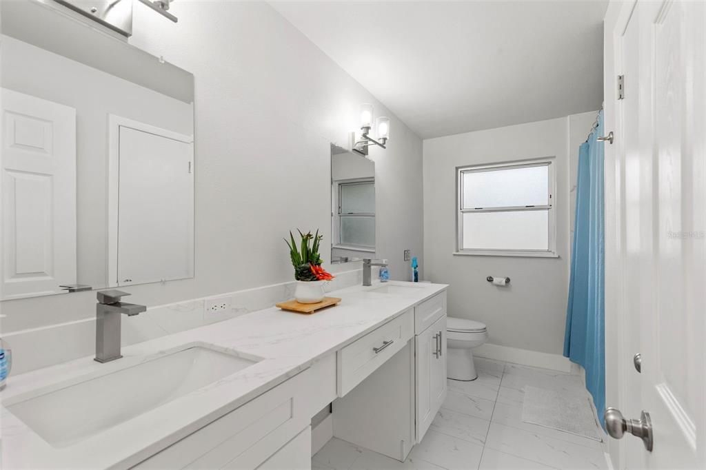 Bathroom, Dual Sink Vanities, Interior, Marble