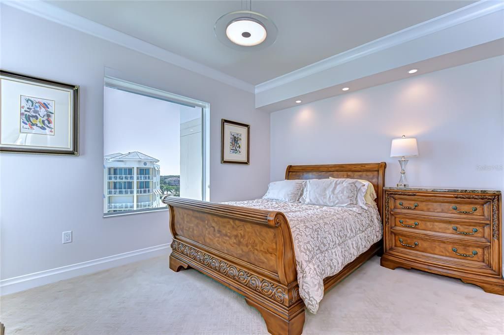 Bedroom, Interior, Recessed Lighting