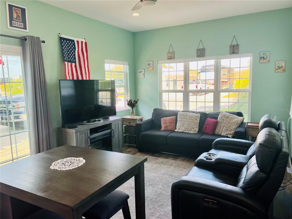 Interior, Living room, Recessed Lighting
