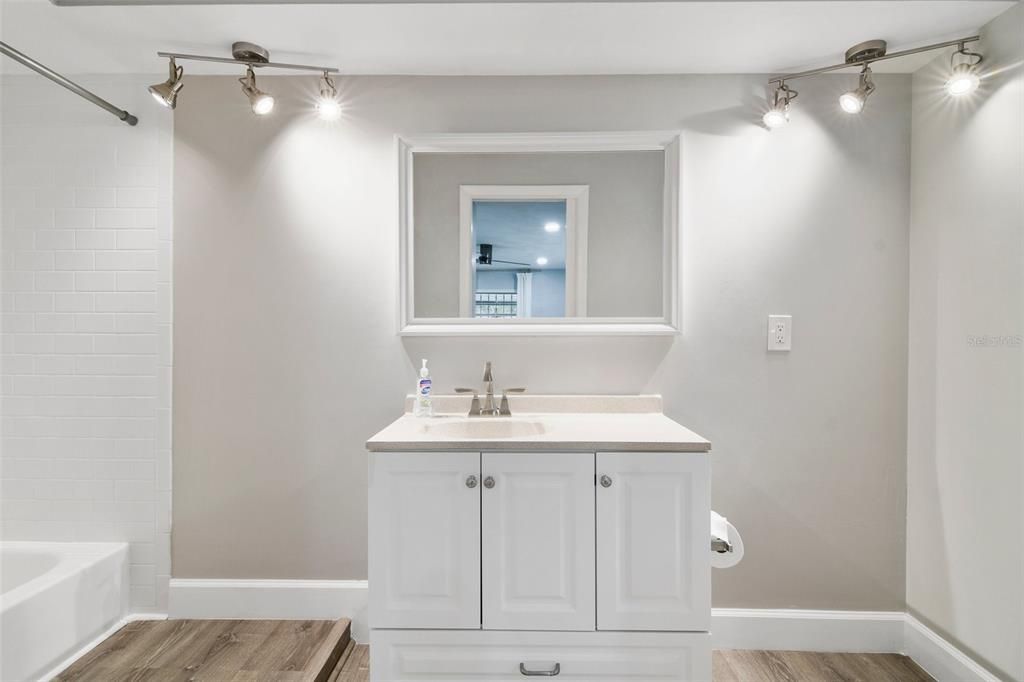 Bathroom, Interior, Wood Texture Flooring