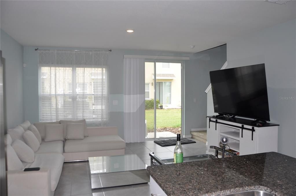 Interior, Living room, Recessed Lighting