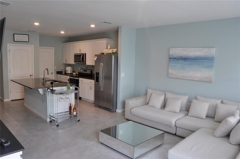 Interior, Kitchen, Living room, Recessed Lighting, Stainless Steel Appliances