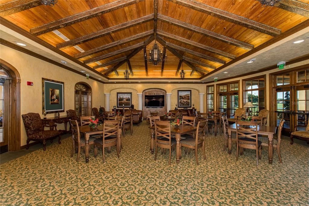Dining room, Interior, Recessed Lighting, Wooden Beams, Wooden Ceilings