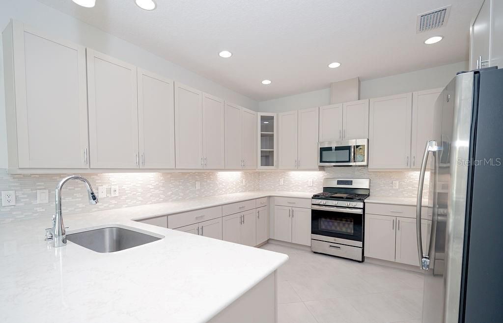 Interior, Kitchen, Recessed Lighting, Stainless Steel Appliances