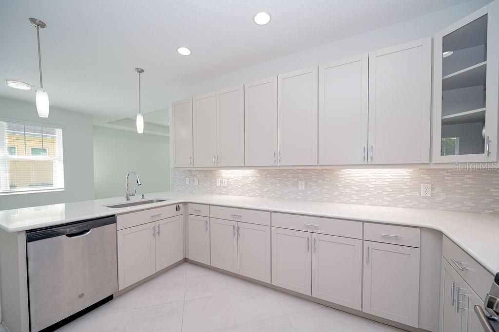 Interior, Kitchen, Pendant Lights, Recessed Lighting, Stainless Steel Appliances