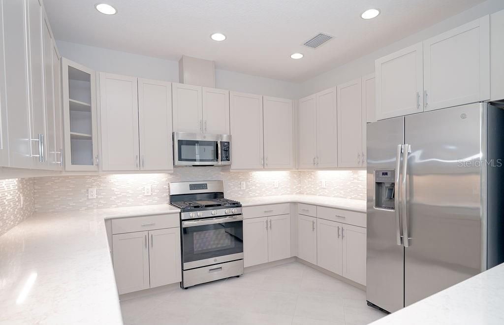Interior, Kitchen, Recessed Lighting, Stainless Steel Appliances