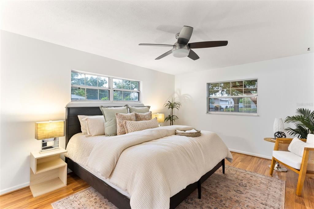 Bedroom, Interior, Wood Texture Flooring