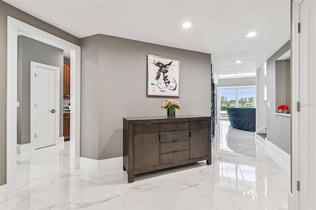 Interior, Marble, Recessed Lighting