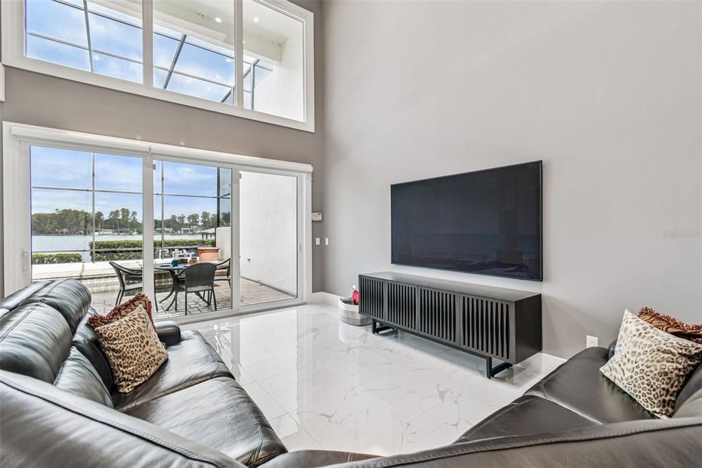 Interior, Living room, Marble, Water