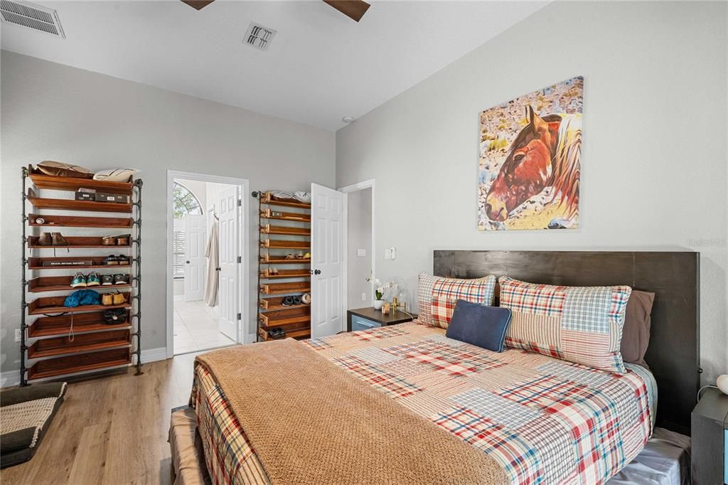 Bedroom, Interior, Wood Texture Flooring