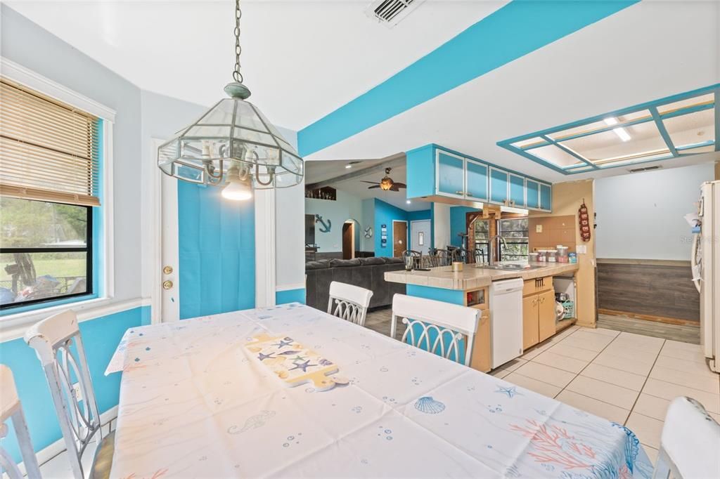Dining room, Interior, Kitchen, Living room, Pendant Lights
