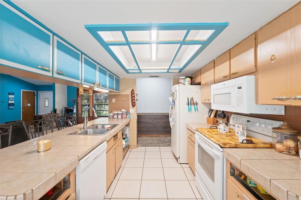 Interior, Kitchen, Tile Countertops