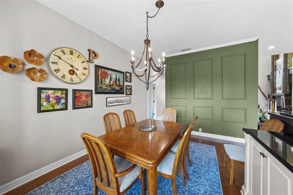 Chandelier, Dining room, Interior, Recessed Lighting