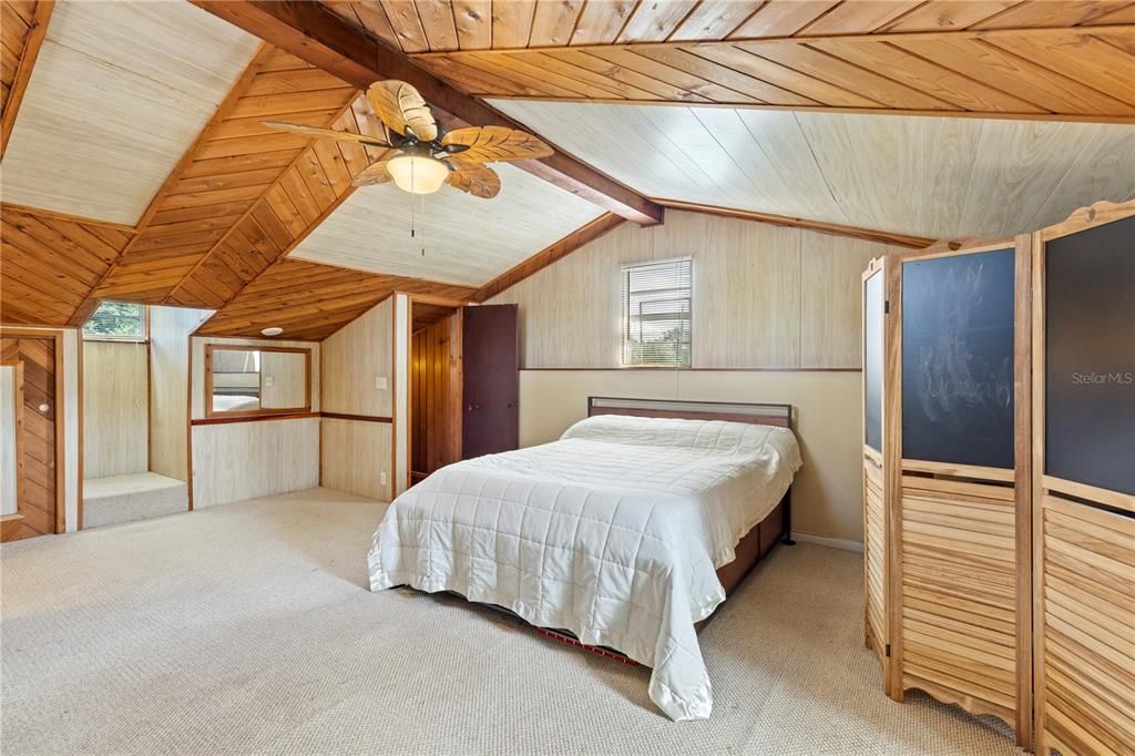 Bedroom, Interior, Wooden Ceilings, Wooden Walls