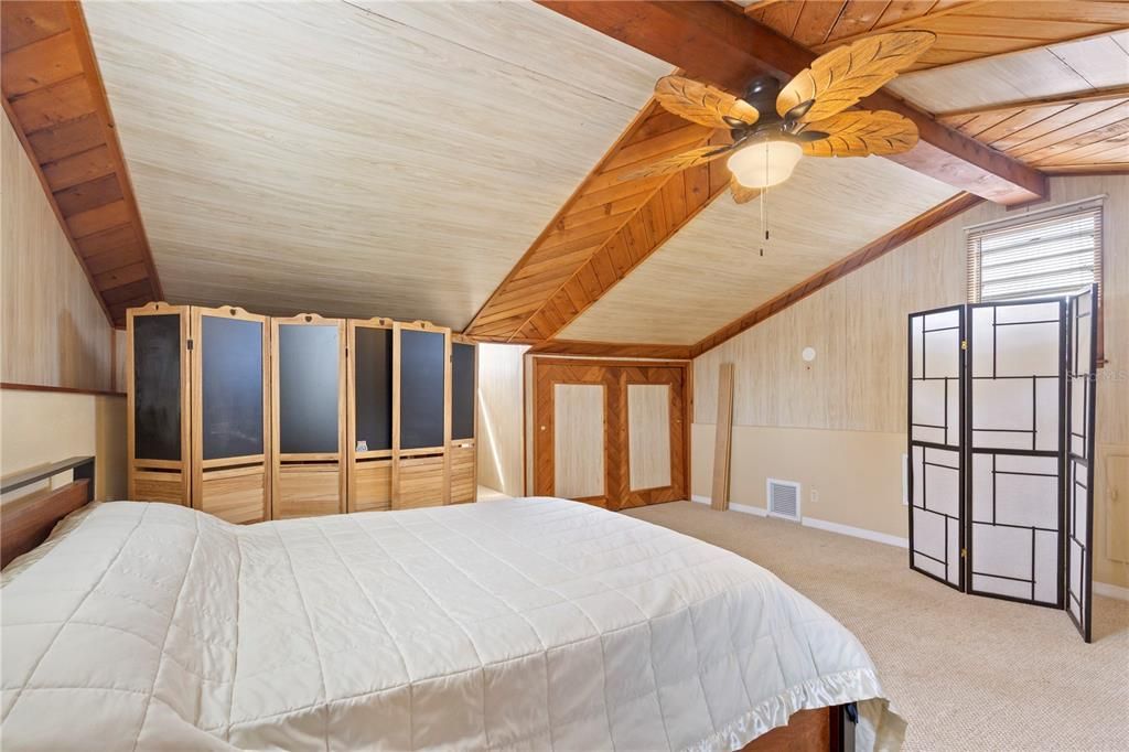 Bedroom, Interior, Wooden Beams, Wooden Ceilings