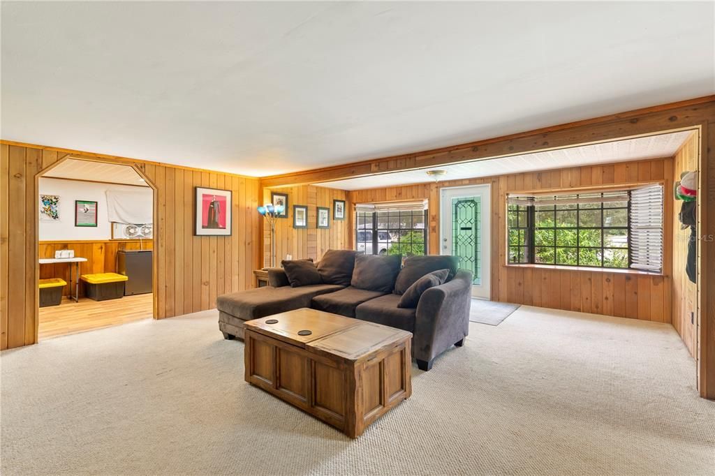 Interior, Living room, Wooden Walls
