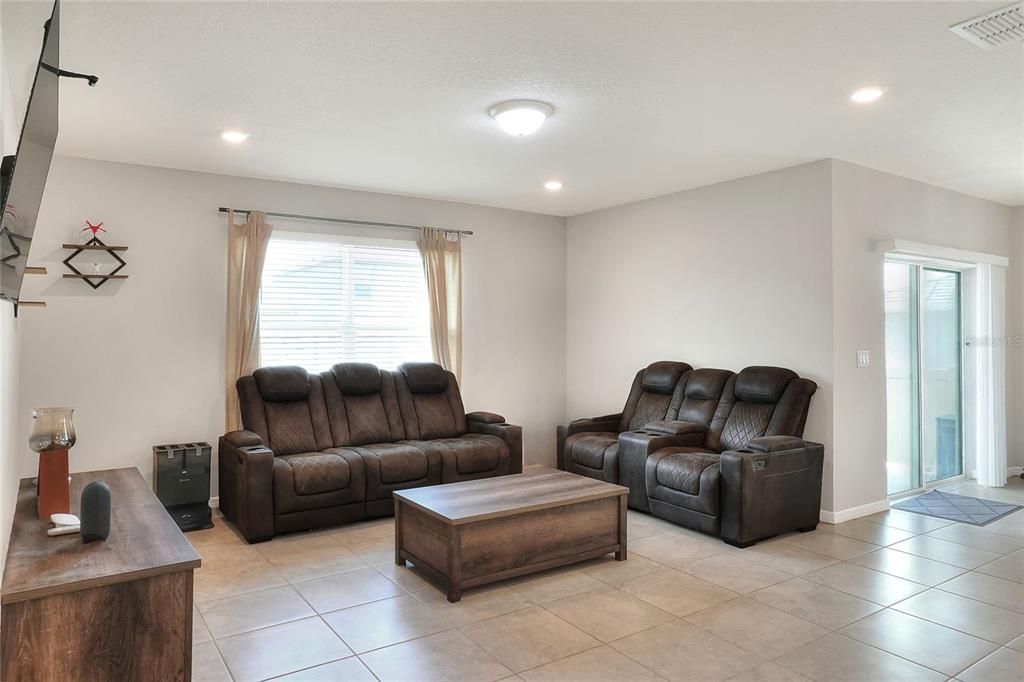 Interior, Living room, Recessed Lighting