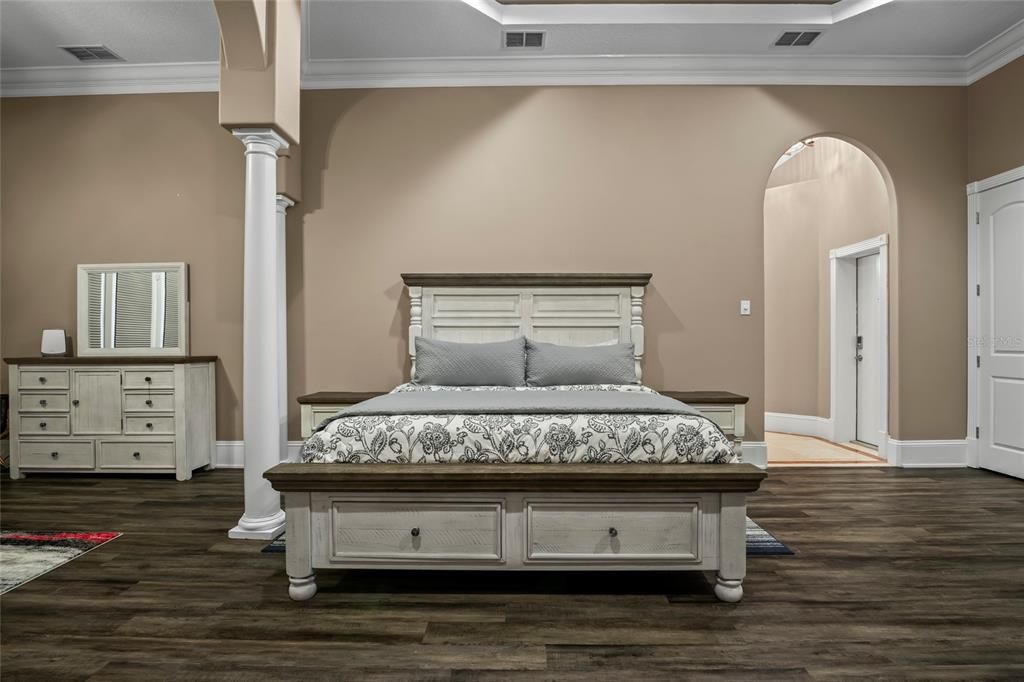 Bedroom, Interior, Wood Texture Flooring