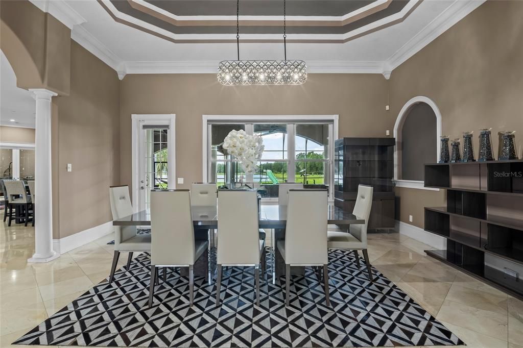 Dining room, Interior, Pendant Lights