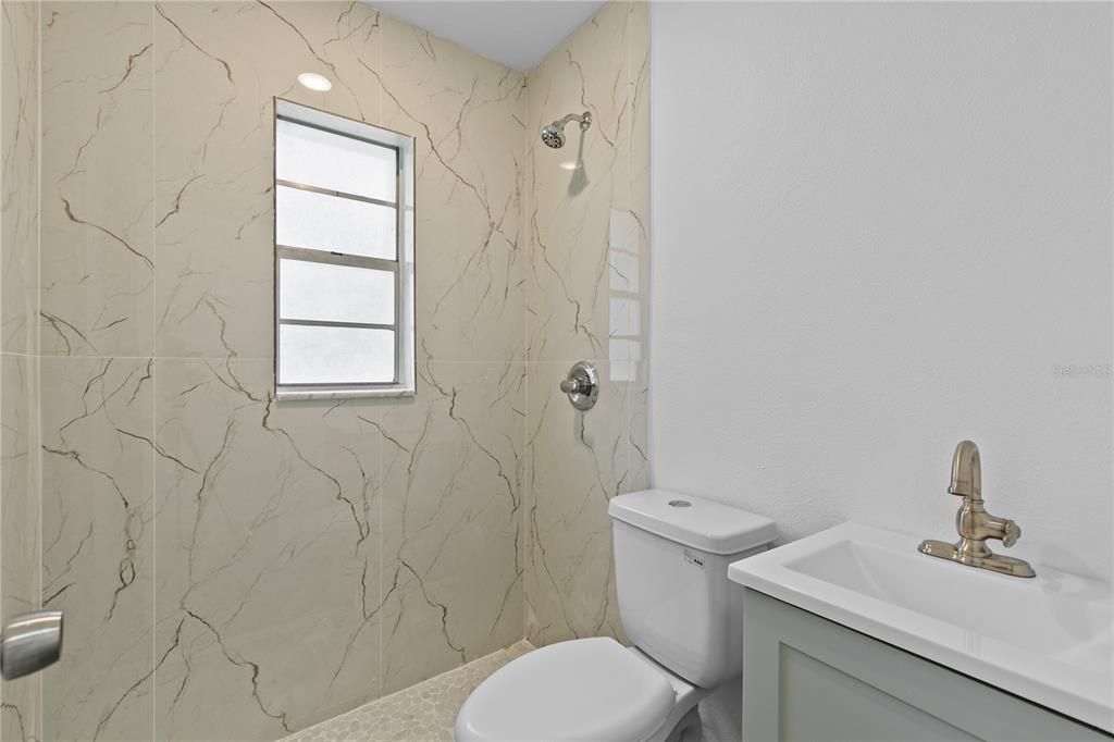 Bathroom, Interior, Marble Walls