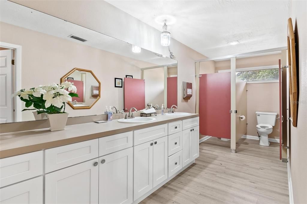 Bathroom, Dual Sink Vanities, Interior, Wood Texture Flooring