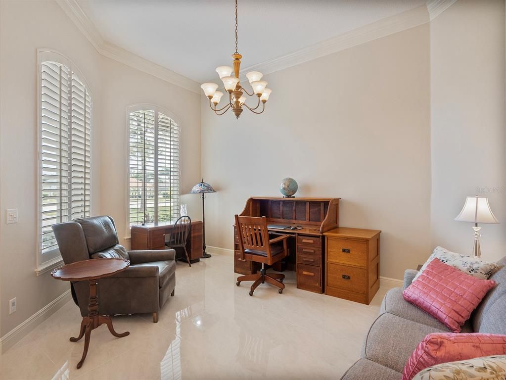 Chandelier, Home Office, Interior