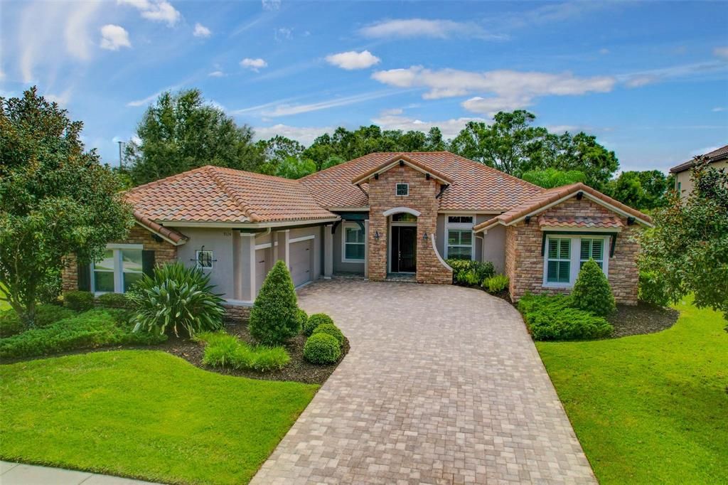 Backyard, Exterior, Facade, Mediterranean