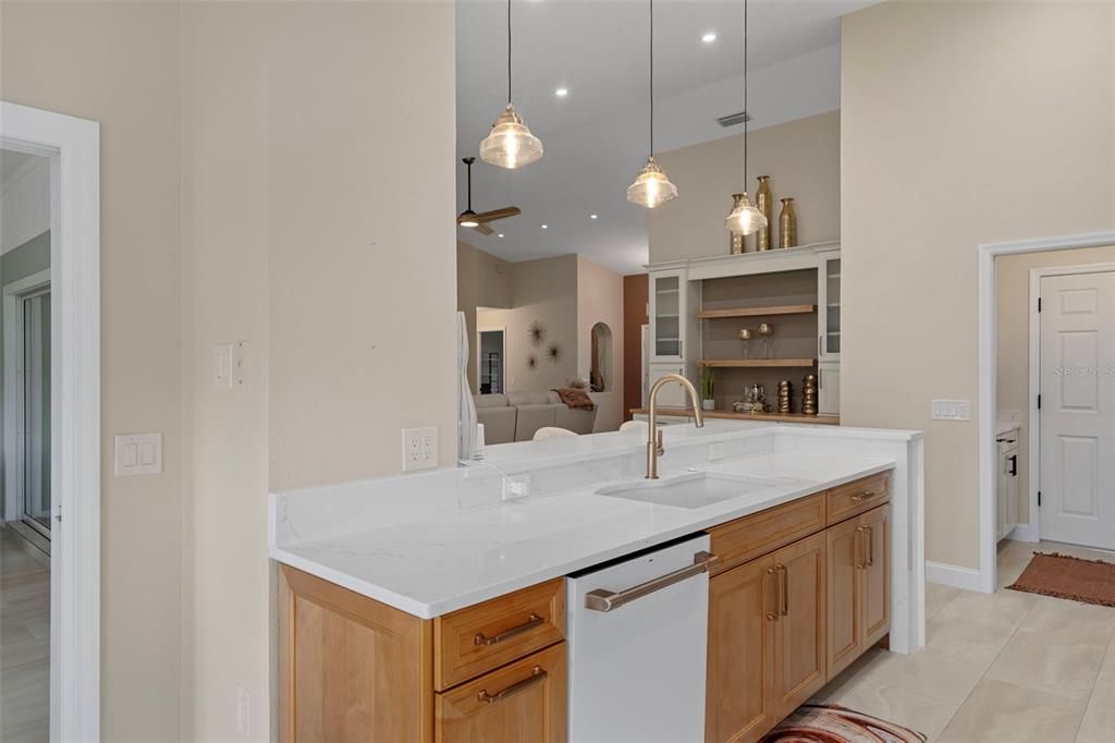 Interior, Kitchen, Pendant Lights, Recessed Lighting