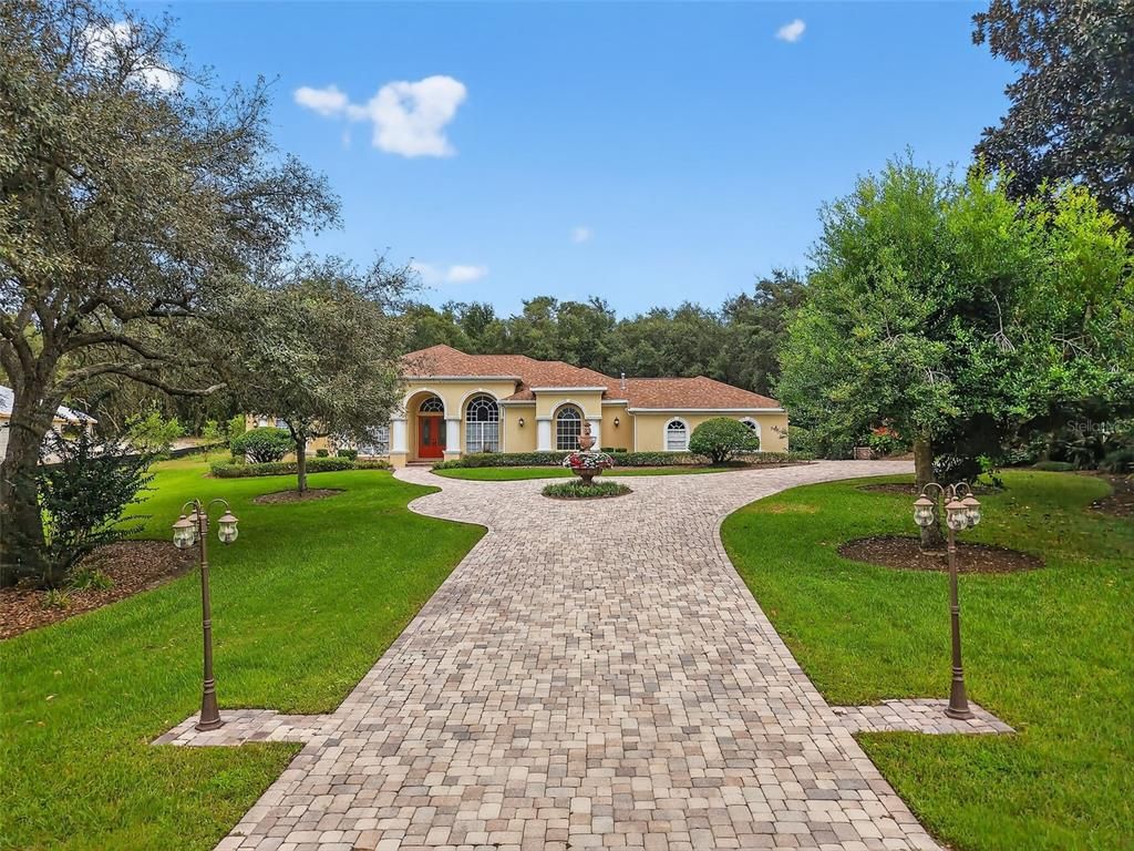 Backyard, Exterior, Facade, Mediterranean