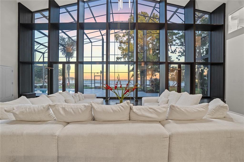 Glass Ceilings, Interior, Living room, Sun Room, Water