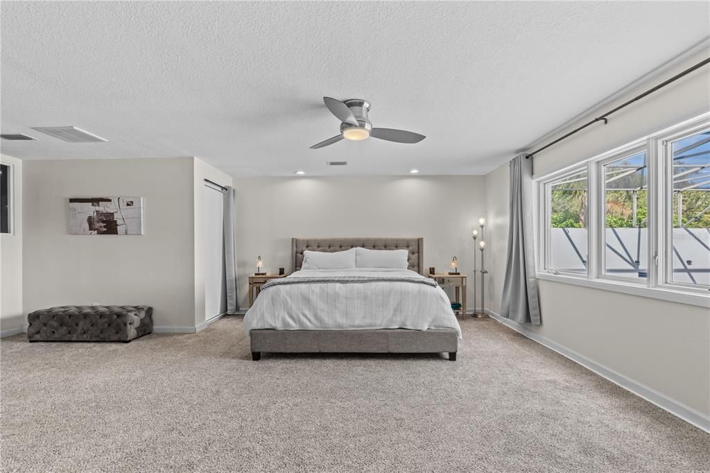 Bedroom, Interior, Recessed Lighting