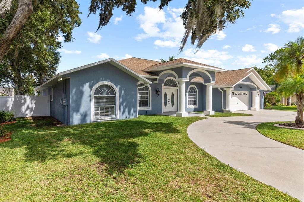 Backyard, Exterior, Facade, Spanish Mediterranean