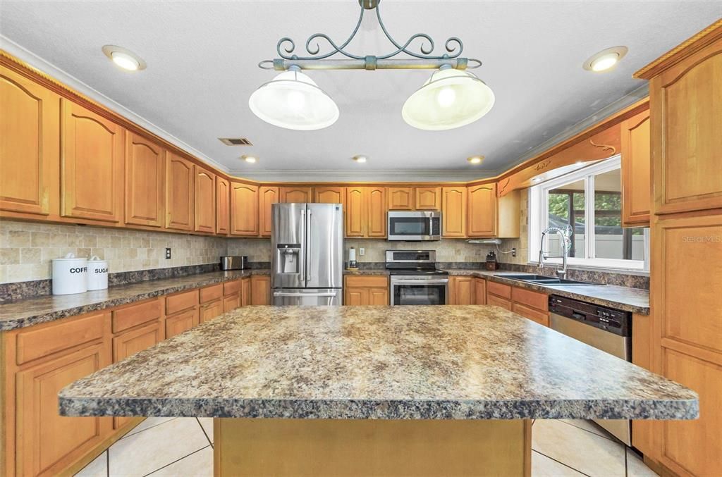 Interior, Kitchen, Recessed Lighting, Stainless Steel Appliances