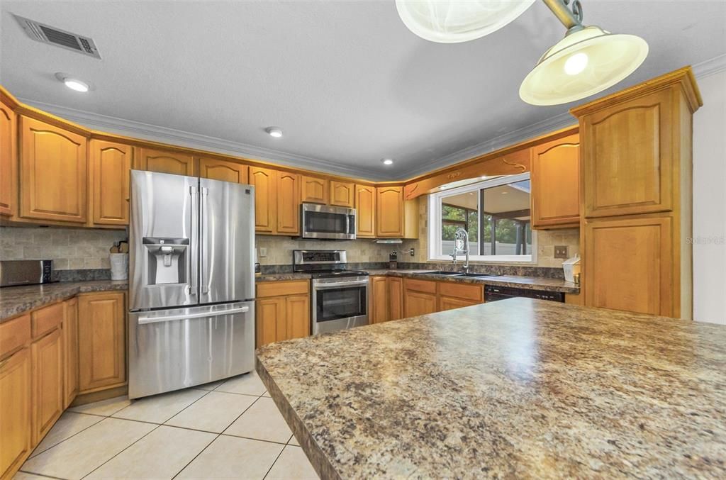 Interior, Kitchen, Recessed Lighting, Stainless Steel Appliances