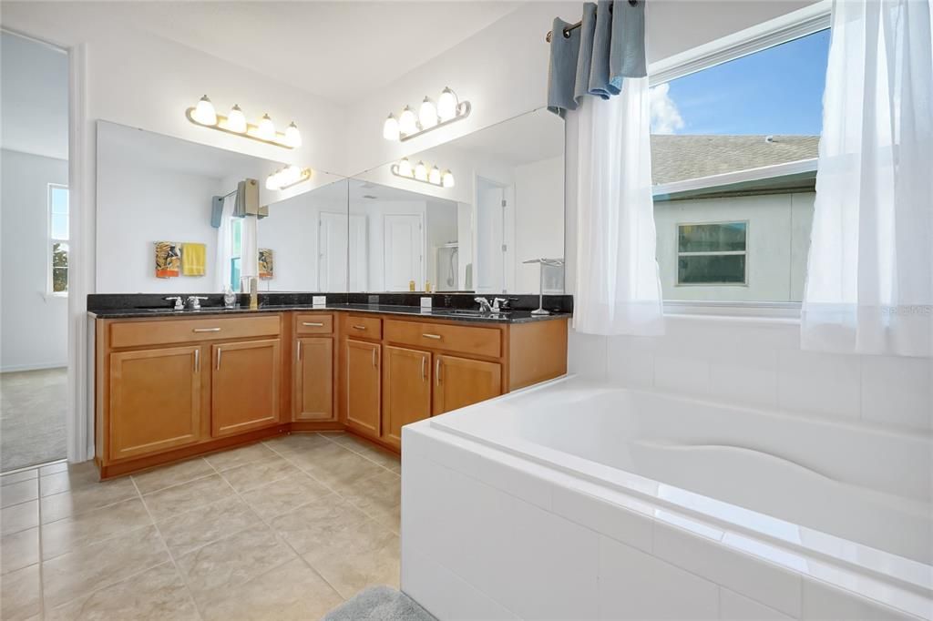 Bathroom, Dual Sink Vanities, Interior, Tile Countertops